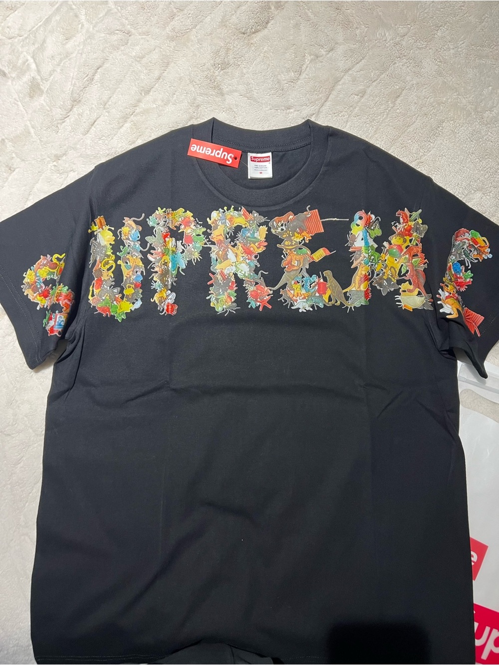 Supreme Toy Pile Tee in black